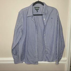 Ralph Lauren Striped Shirt Non-Iron Realistically Size M